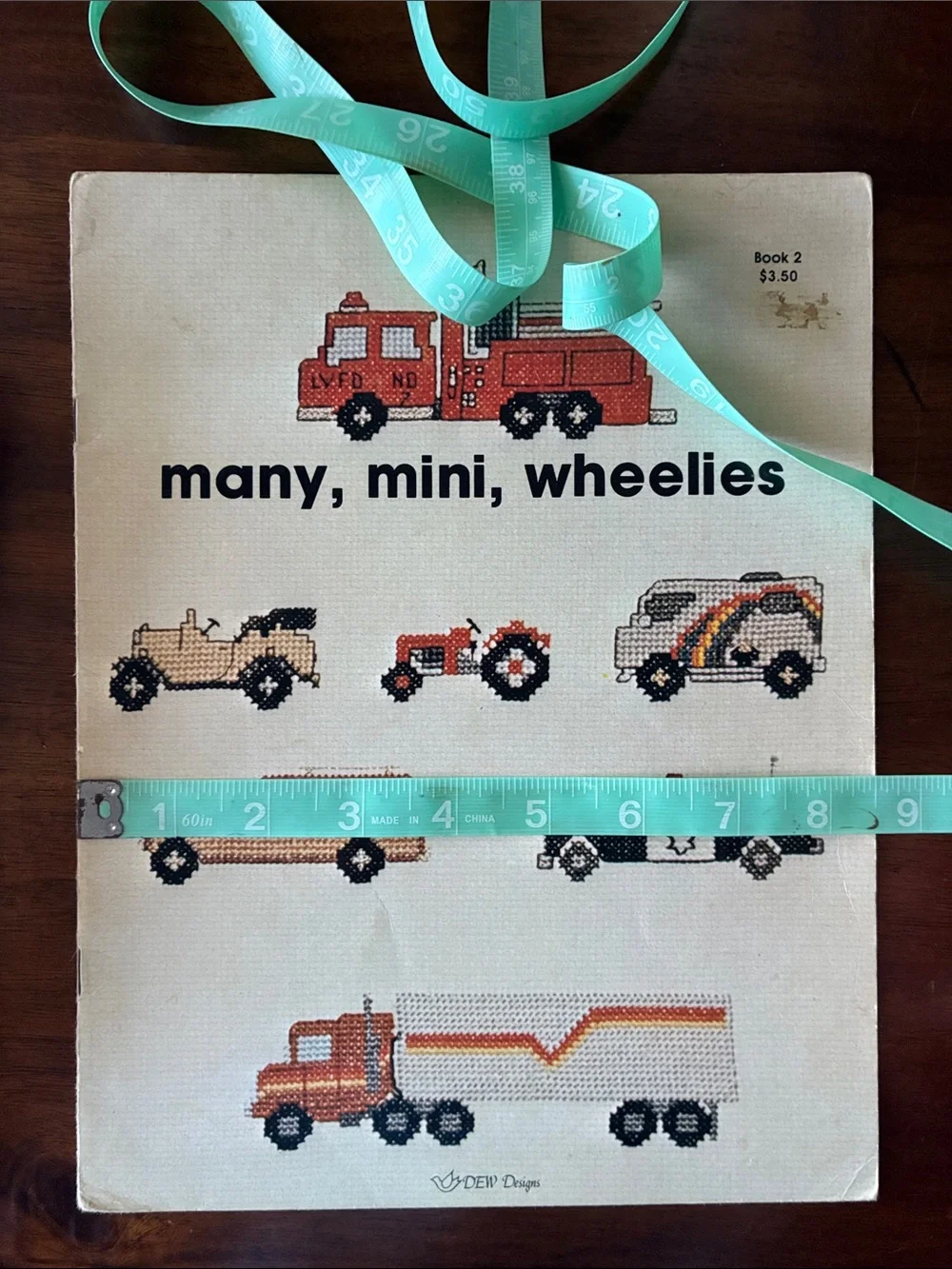 “Many, Mini, Wheelies” Cross-Stitch Pattern Booklet (1981) - DEW Designs